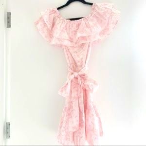 LISA MARIE FERNANDEZ pink and white floral dress, GORGEOUS!